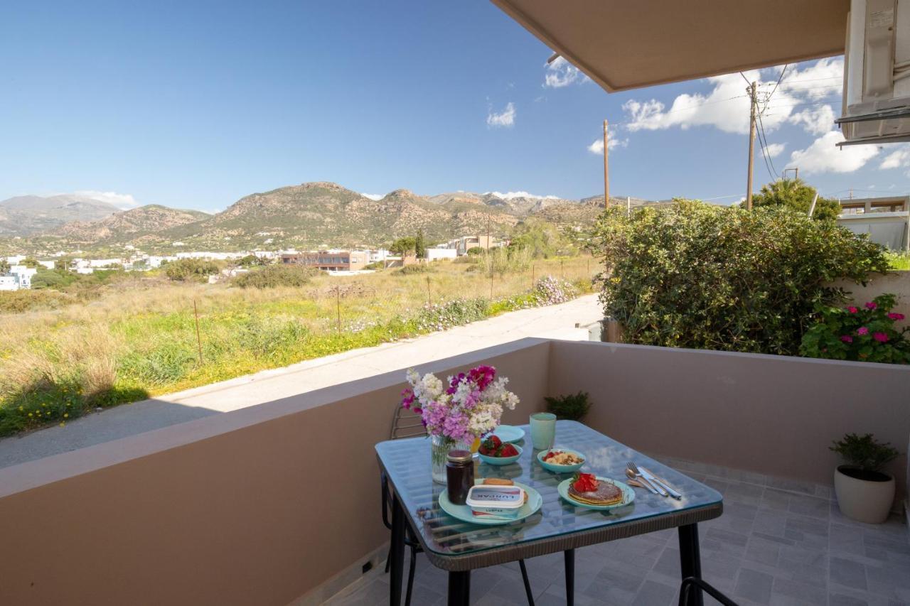 Ferienwohnung Studio Athena With Panoramic View Of Makrygialos Pilalímata Exterior foto