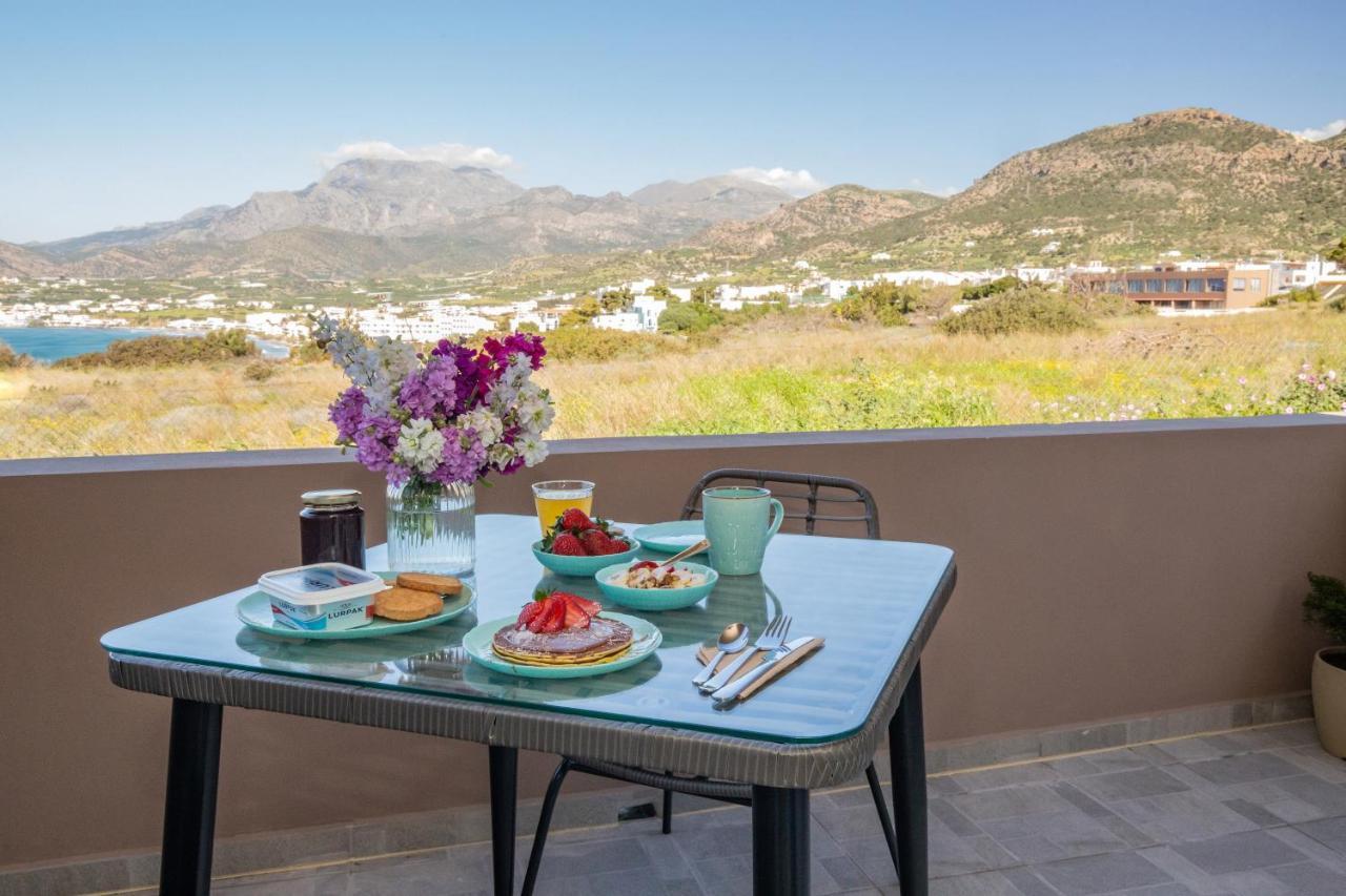 Ferienwohnung Studio Athena With Panoramic View Of Makrygialos Pilalímata Exterior foto